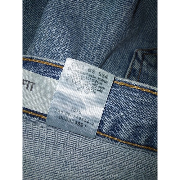 VTG 2000s Levi's 550 Relaxed Fit Blue Cotton Jeans Mens 36x34 Y2K (34x33) - Picture 7 of 7